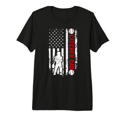 Mens Baseball Catcher Dad Baseball T-Shirt - Aesthetic Graphic Unisex - T-Shirt, Sweatshirt, Hoodie