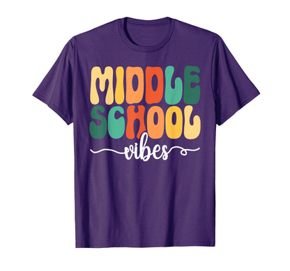 Hello Middle School Vibes Back To T-Shirt - Fun Novelty Design Men Women - T-Shirt, Sweatshirt, Hoodie