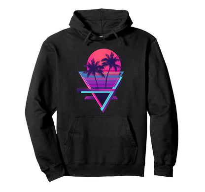 80S Vaporwave Hoodie - Minimalist Print Men Women - T-Shirt, Sweatshirt, Hoodie
