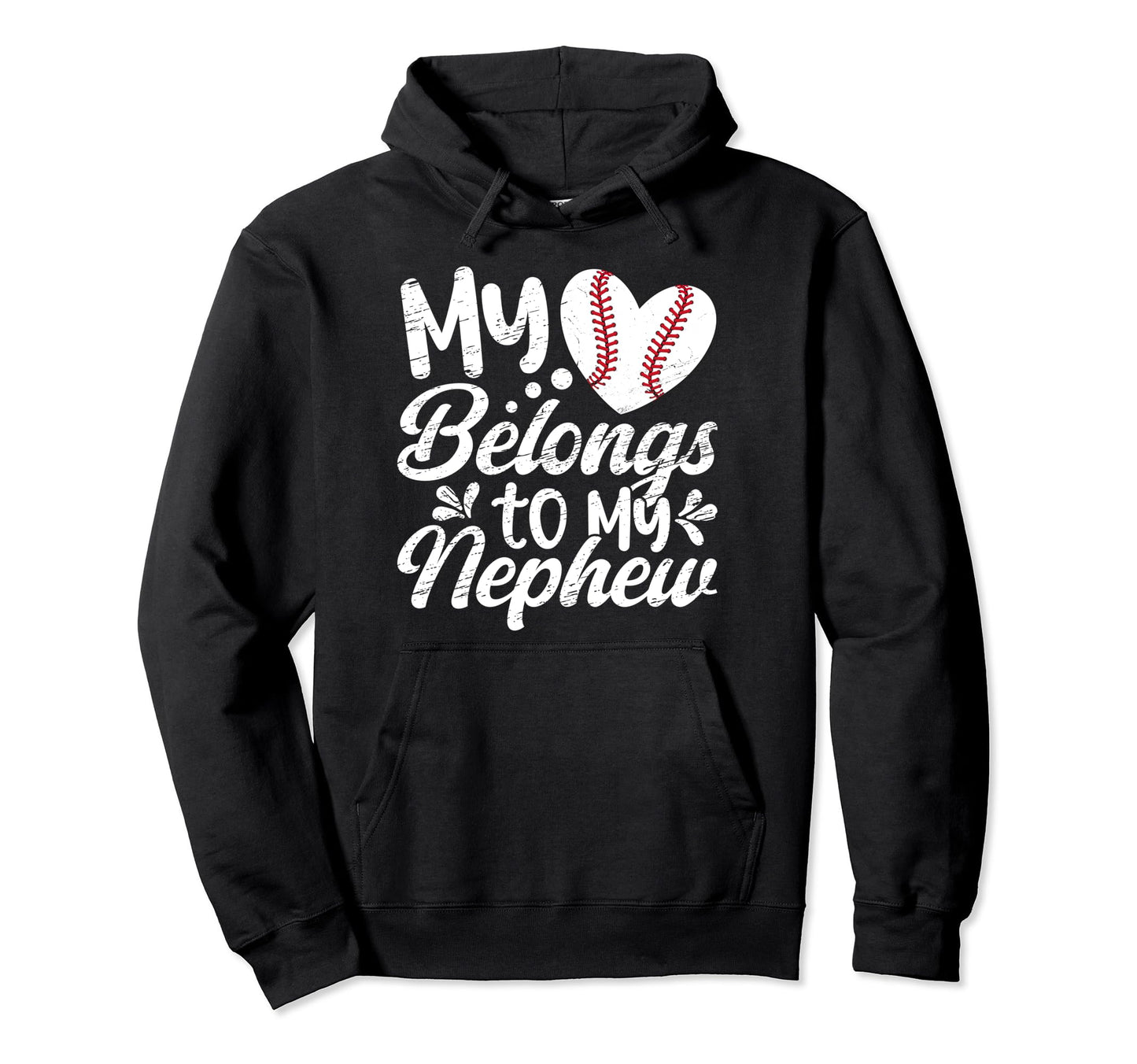 My Heart Baseball Aunt Baseball Hoodie - Aesthetic Graphic for Adults - T-Shirt, Sweatshirt, Hoodie