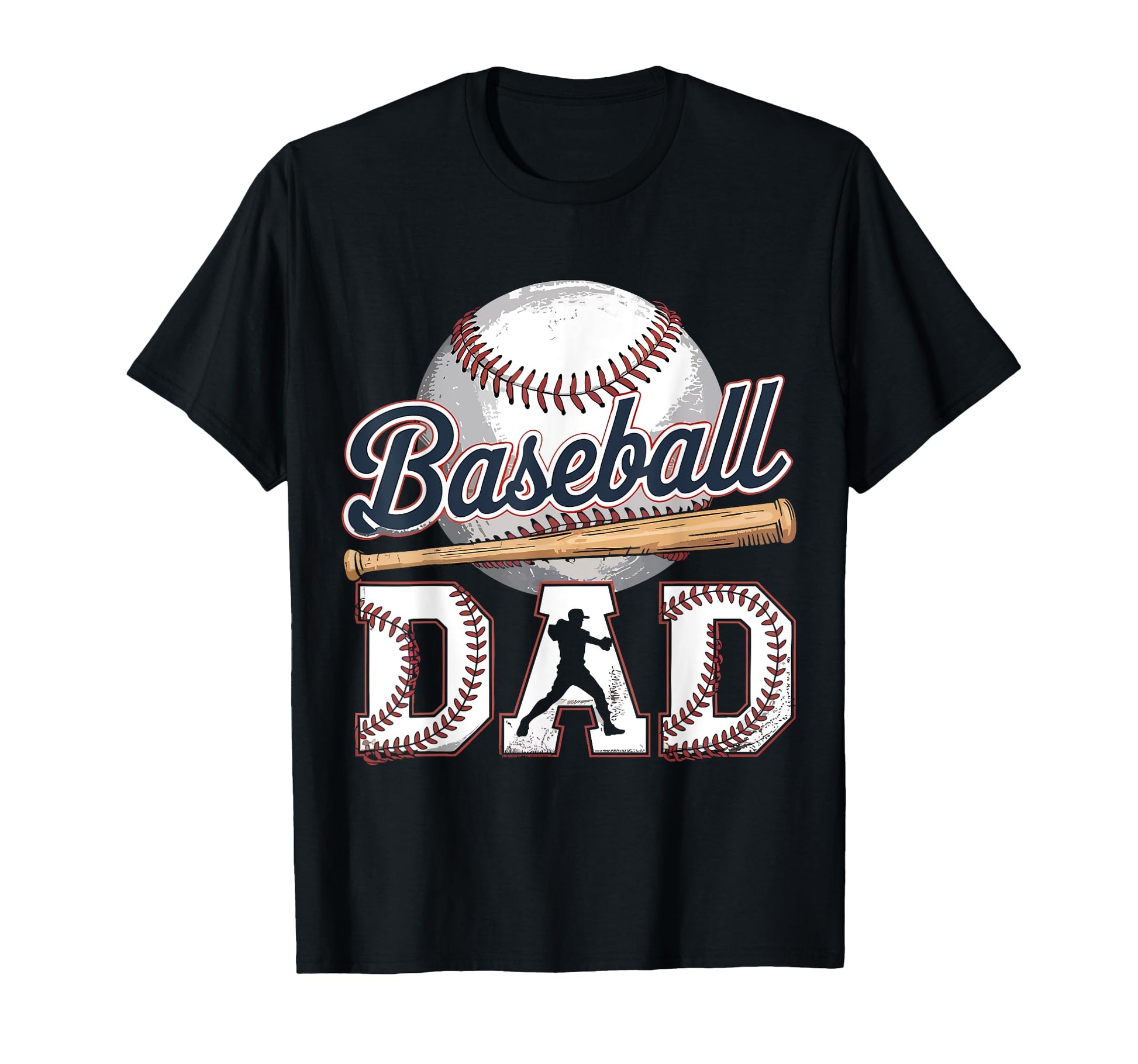 Baseball Dad Fathers Day Funny T-Shirt - Fun Novelty Design for Adults - T-Shirt, Sweatshirt, Hoodie