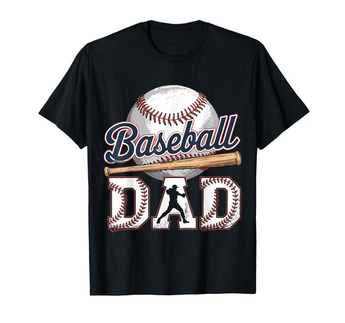 Baseball Dad Fathers Day Funny T-Shirt - Fun Novelty Design for Adults - T-Shirt, Sweatshirt, Hoodie