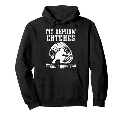 Funny Baseball Catcher Uncle Baseball Hoodie - Streetwear Style for Adults - T-Shirt, Sweatshirt, Hoodie