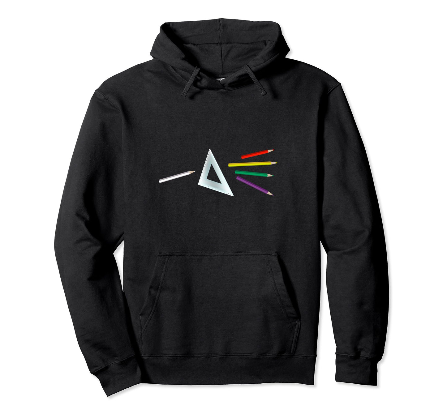Art Lover Triangle Prism Rainbow Hoodie - Streetwear Style Men Women - T-Shirt, Sweatshirt, Hoodie