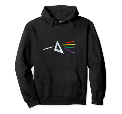 Art Lover Triangle Prism Rainbow Hoodie - Streetwear Style Men Women - T-Shirt, Sweatshirt, Hoodie