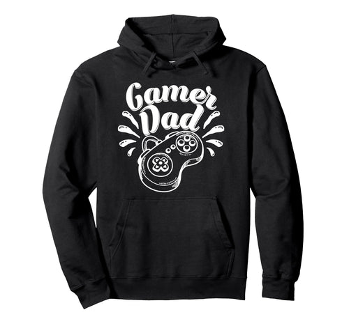 Gamer Dad Gaming Father Fathers Day Hoodie - Trendy Graphic Men Women - T-Shirt, Sweatshirt, Hoodie