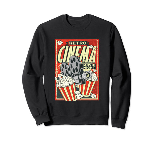 Cinema Film Camera Hollywood Sweatshirt - Fun Novelty Design Men Women - T-Shirt, Sweatshirt, Hoodie