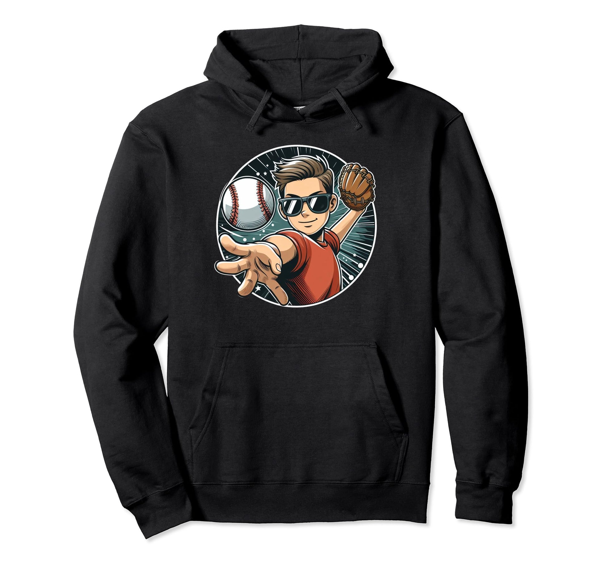 Baseball Player Brother Fan Player Hoodie - Graphic Print Men Women - T-Shirt, Sweatshirt, Hoodie
