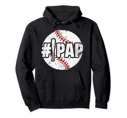 1 Pap Baseball Pap Baseball Player Hoodie - Fun Novelty Design for Adults - T-Shirt, Sweatshirt, Hoodie