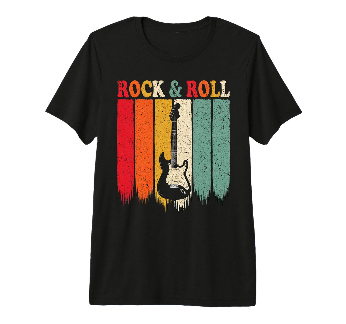 Rock And Roll Electric Guitar Rock Music T-Shirt - Graphic Print Men Women - T-Shirt, Sweatshirt, Hoodie