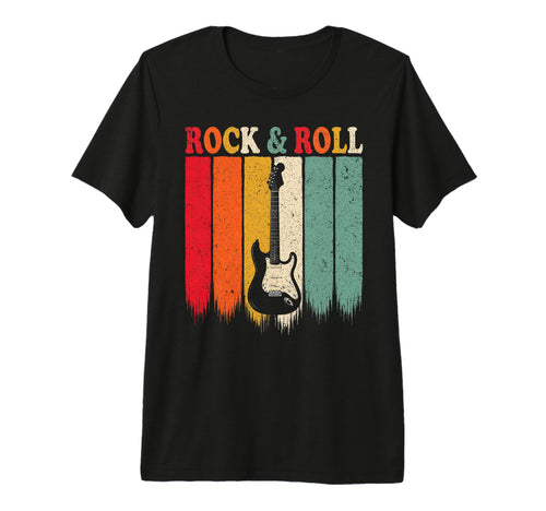 Rock And Roll Electric Guitar Rock Music T-Shirt - Graphic Print Men Women - T-Shirt, Sweatshirt, Hoodie
