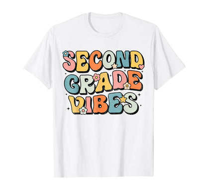 Second Grade Vibes 2Nd Grade Team T-Shirt - Fun Novelty Design for Adults - T-Shirt, Sweatshirt, Hoodie