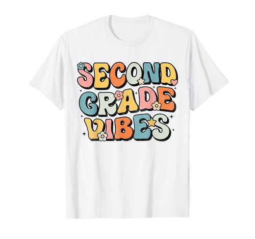Second Grade Vibes 2Nd Grade Team T-Shirt - Fun Novelty Design for Adults - T-Shirt, Sweatshirt, Hoodie