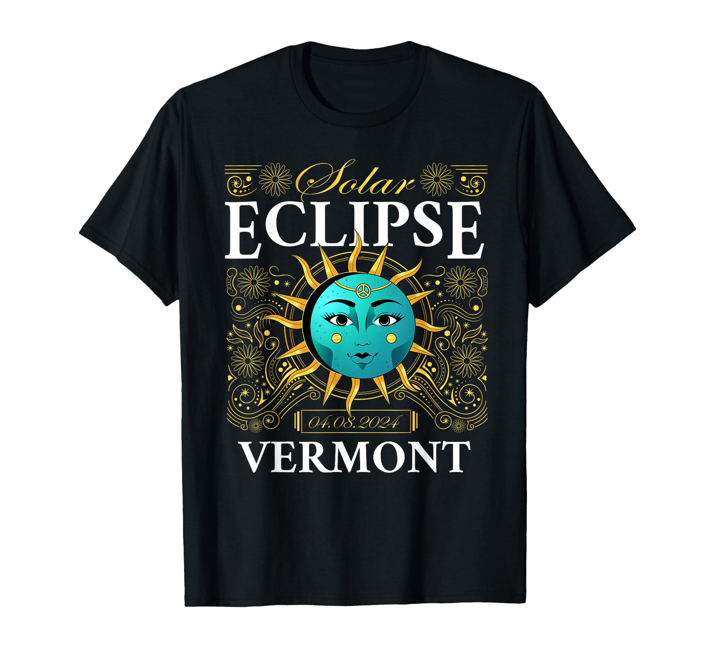 Total Solar Eclipse Vermont 2024 T-Shirt - Aesthetic Graphic Unisex - T-Shirt, Sweatshirt, Hoodie