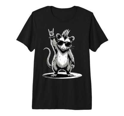 Funny Opossum Loving Rock And Roll T-Shirt - Novelty Apparel Men Women - T-Shirt, Sweatshirt, Hoodie