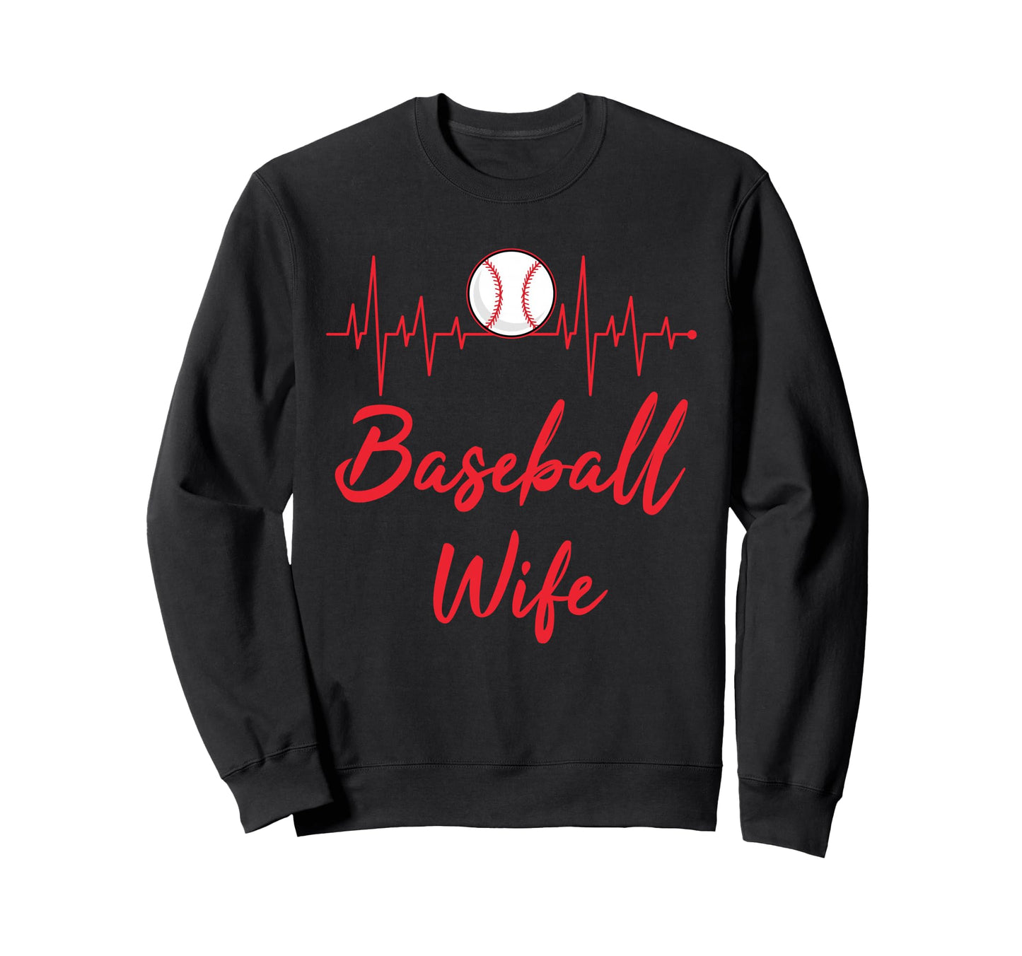 Baseball Wife Sweatshirt - Unique Graphic Unisex - T-Shirt, Sweatshirt, Hoodie