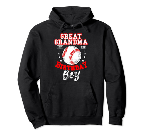 Great Grandma Birthday Baseball Theme Bday Hoodie - Minimalist Print Unisex - T-Shirt, Sweatshirt, Hoodie