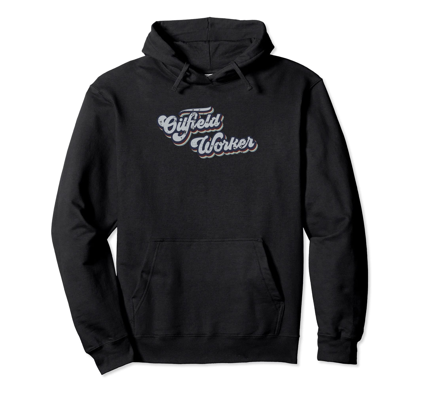 Oilfield Worker Distressed Rainbow Gift Hoodie - Streetwear Style Men Women - T-Shirt, Sweatshirt, Hoodie