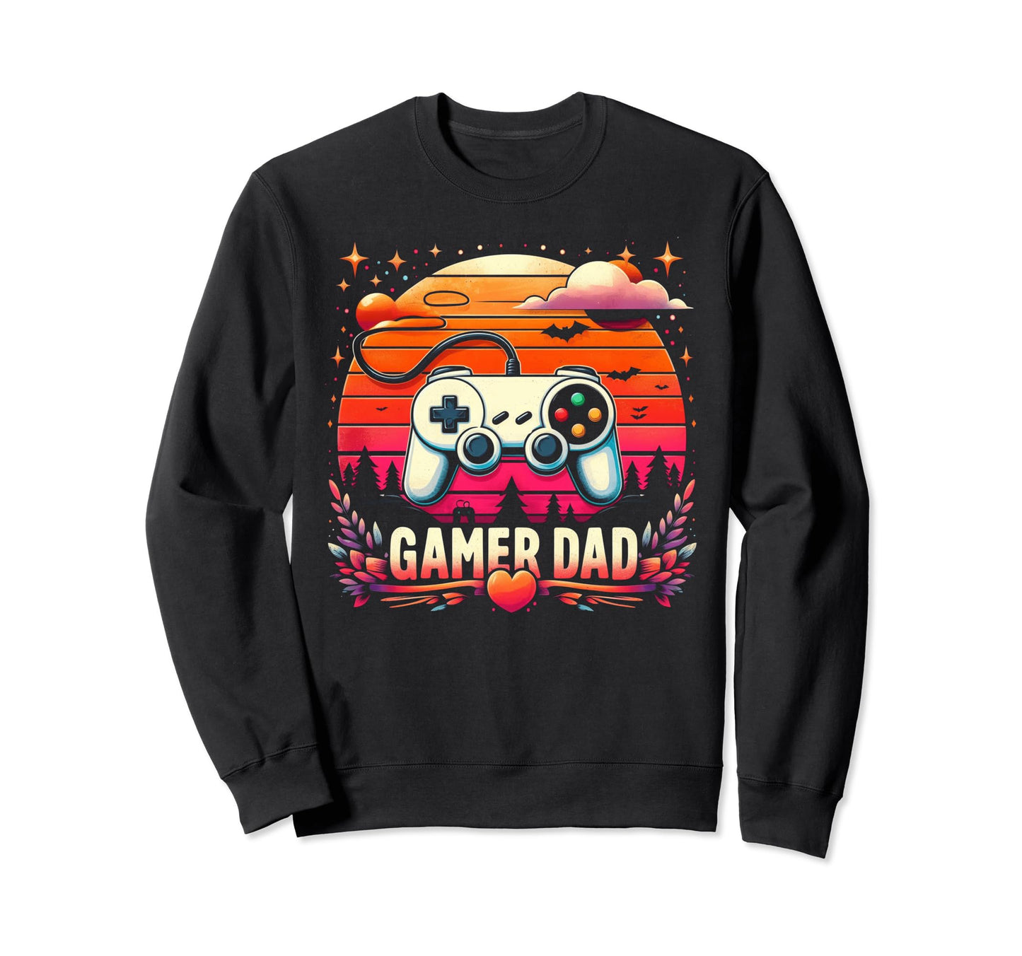 Gamer Dad Game Controller Gaming Sweatshirt - Minimalist Print Unisex - T-Shirt, Sweatshirt, Hoodie