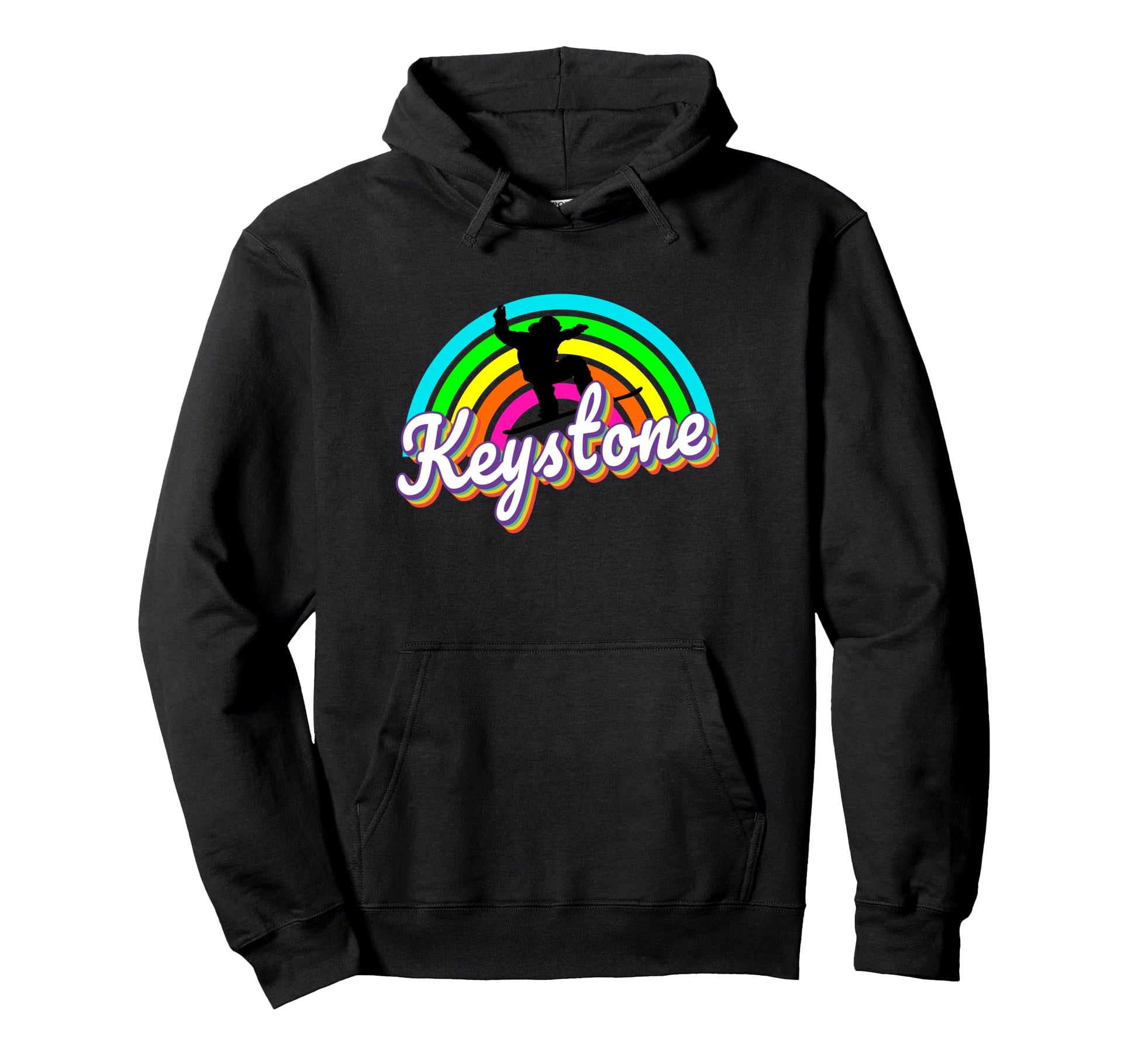 Snowboard Keystone Co Rainbow 1980S Hoodie - Custom Art Print Men Women - T-Shirt, Sweatshirt, Hoodie