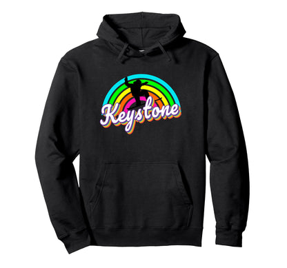 Snowboard Keystone Co Rainbow 1980S Hoodie - Custom Art Print Men Women - T-Shirt, Sweatshirt, Hoodie