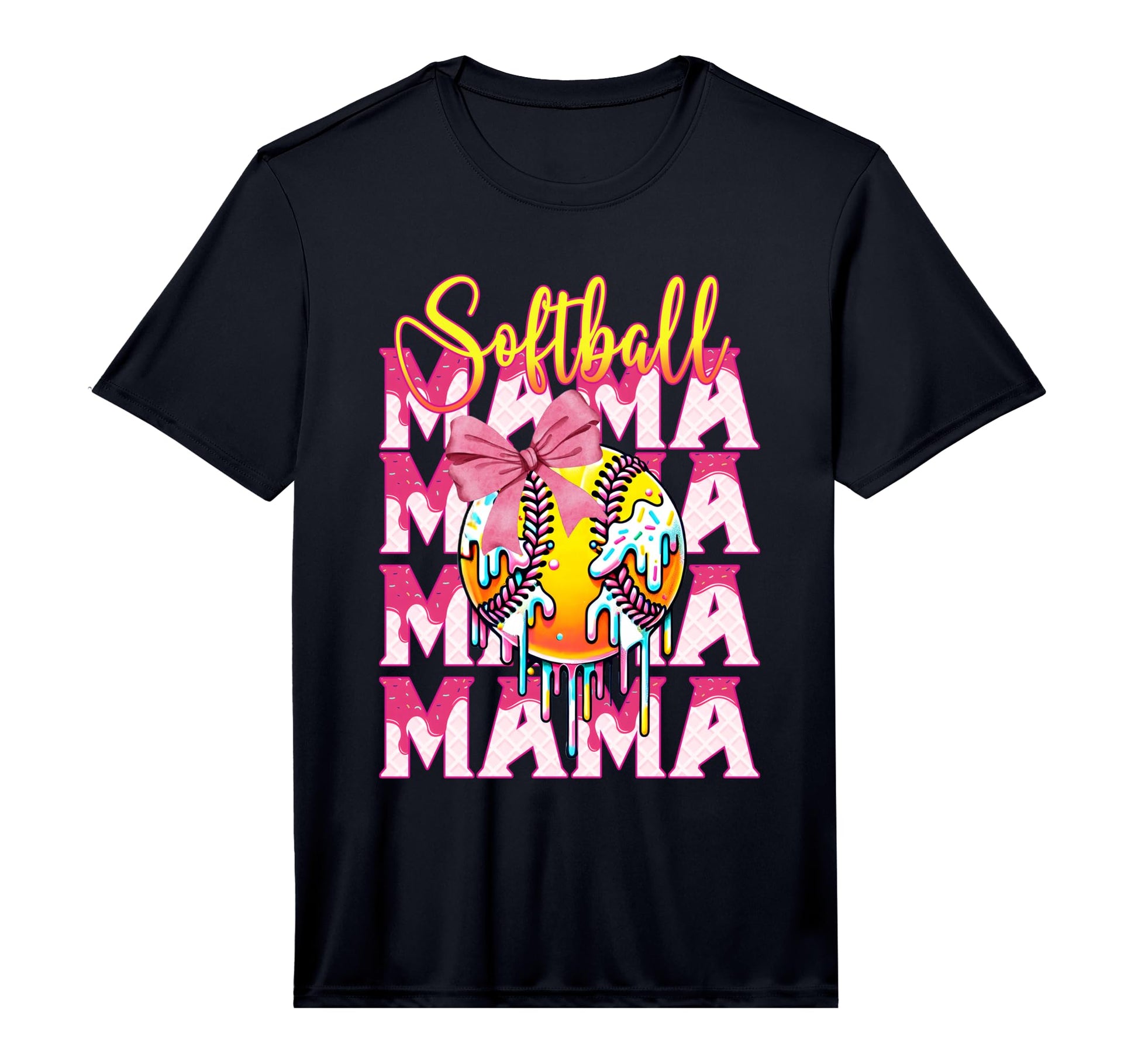 Softball Drip Mama Ice Cream Drip Mom T-Shirt - Streetwear Style Unisex - T-Shirt, Sweatshirt, Hoodie