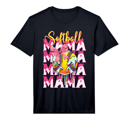 Softball Drip Mama Ice Cream Drip Mom T-Shirt - Streetwear Style Unisex - T-Shirt, Sweatshirt, Hoodie