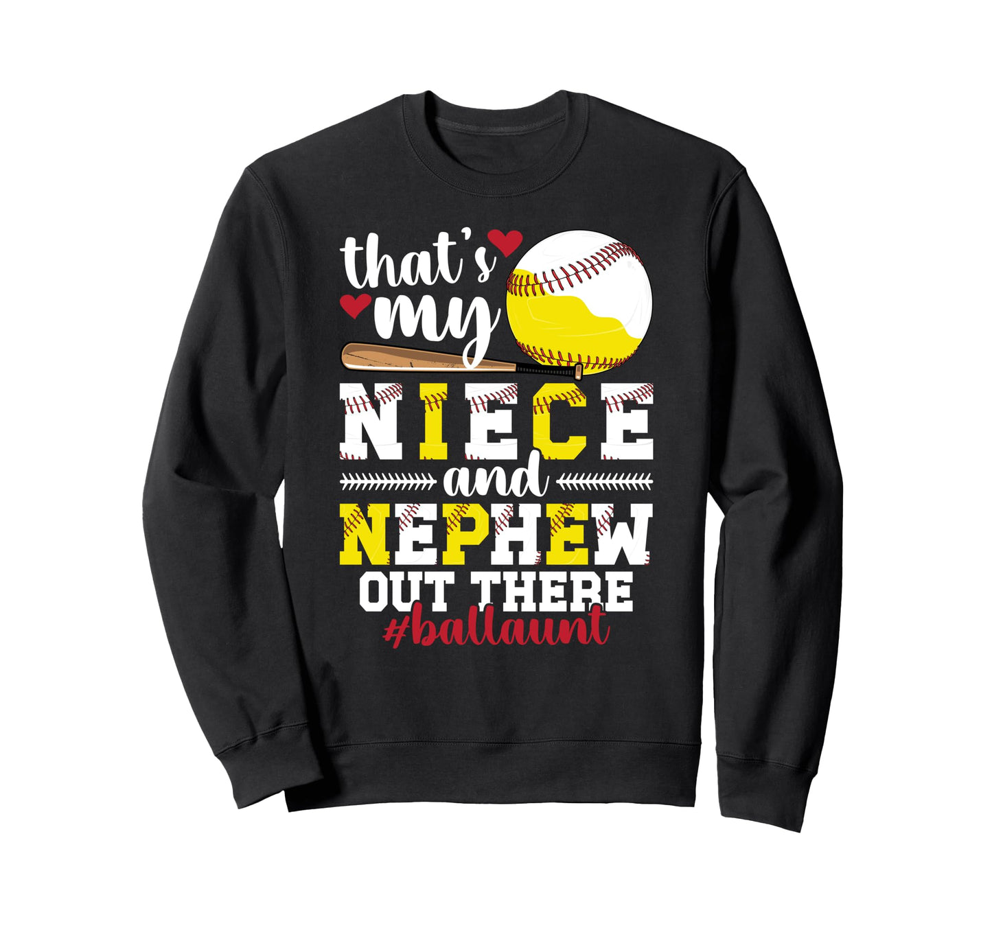 Proud Ball Aut Baseball Softball Sweatshirt - Custom Art Print Men Women - T-Shirt, Sweatshirt, Hoodie
