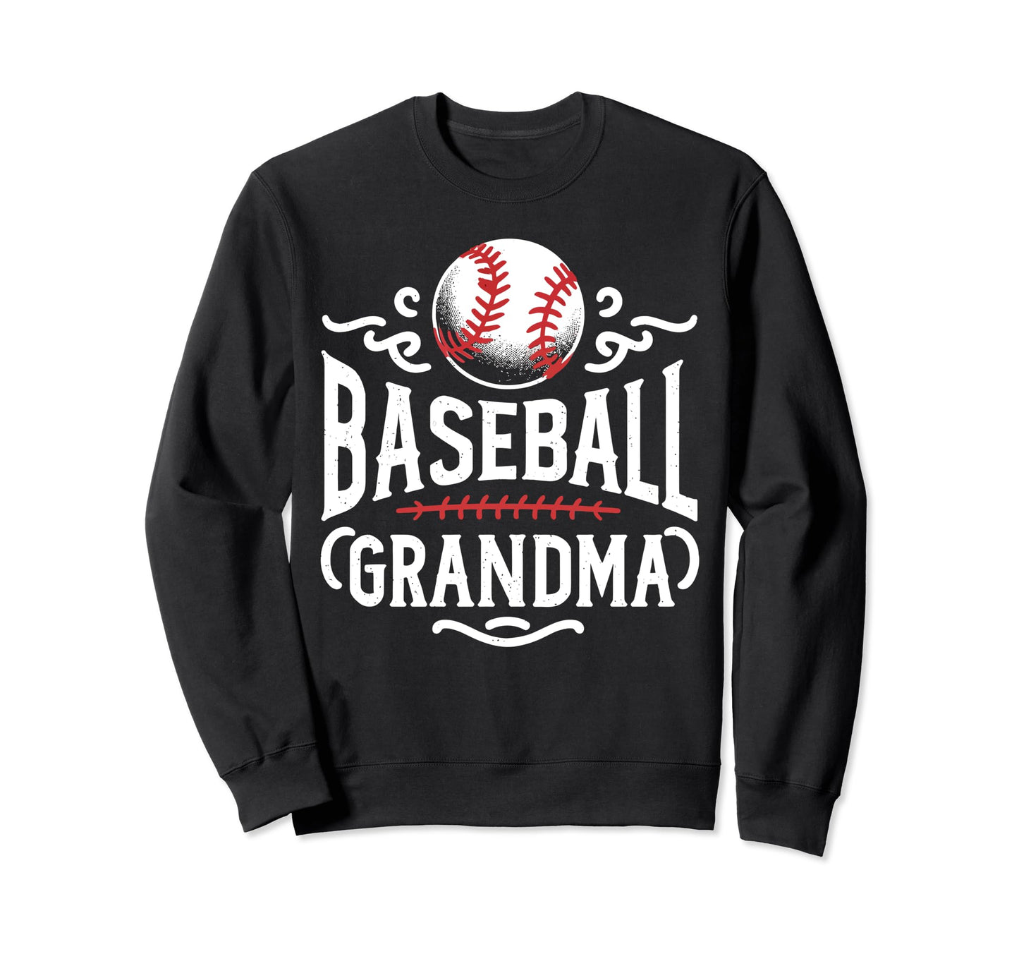 Baseball Grandma Grandmother Sweatshirt - Custom Art Print Men Women - T-Shirt, Sweatshirt, Hoodie