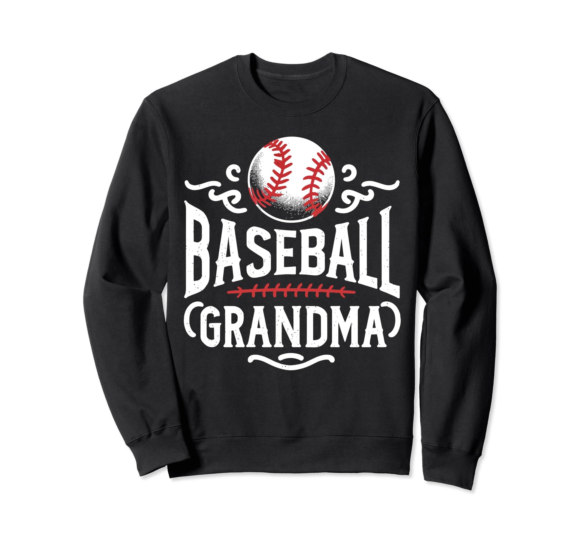 Baseball Grandma Grandmother Sweatshirt - Custom Art Print Men Women - T-Shirt, Sweatshirt, Hoodie