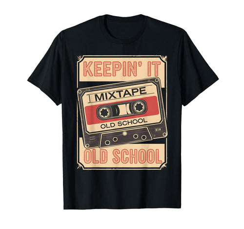 Old School Hip Hop 80S 90S Cassette T-Shirt - Minimalist Print Men Women - T-Shirt, Sweatshirt, Hoodie