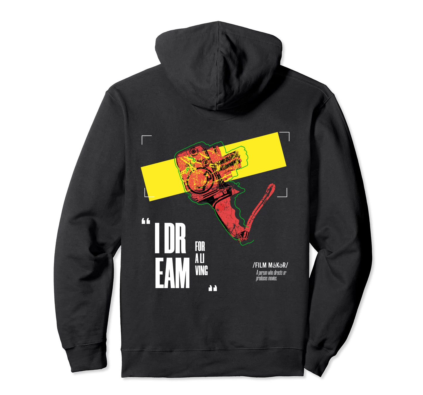 Filmmakers Filmmaking Film Camera Hoodie - Unique Graphic Unisex - T-Shirt, Sweatshirt, Hoodie