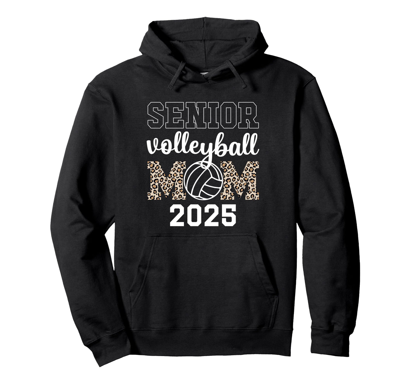 Volleyball Mom Senior Volleyball Game Hoodie - Streetwear Style for Adults - T-Shirt, Sweatshirt, Hoodie