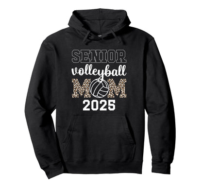 Volleyball Mom Senior Volleyball Game Hoodie - Streetwear Style for Adults - T-Shirt, Sweatshirt, Hoodie