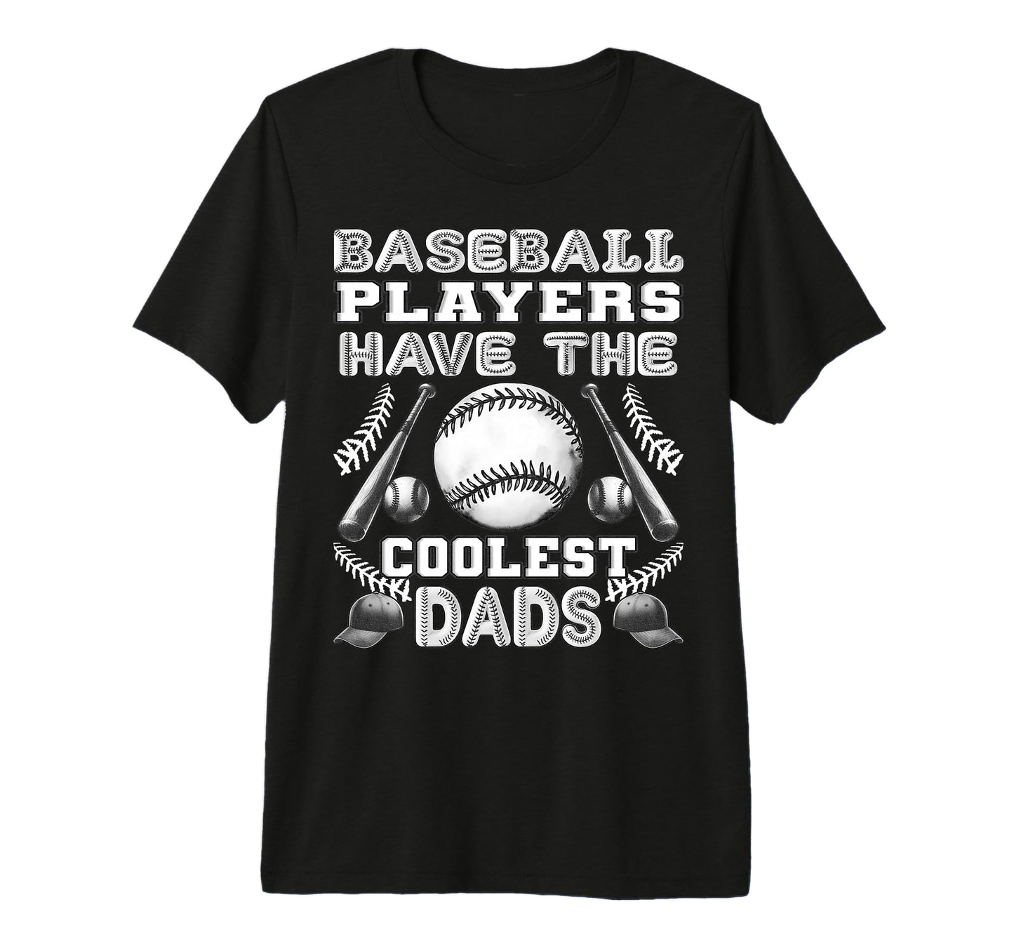 Baseball Players Have Coolest Dads Proud T-Shirt - Novelty Apparel Unisex - T-Shirt, Sweatshirt, Hoodie