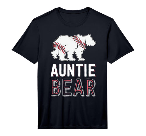 Auntie Bear Baseball Aunt Shirts T-Shirt - Casual Everyday Wear for Adults - T-Shirt, Sweatshirt, Hoodie