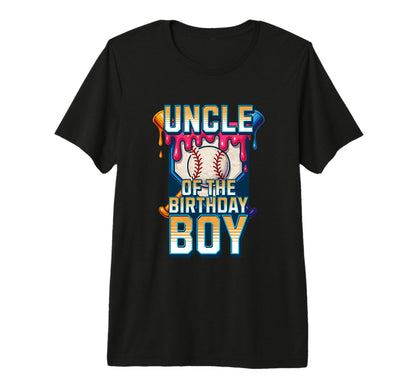 Uncle Birthday Baseball Ice Cream T-Shirt - Casual Everyday Wear Men Women - T-Shirt, Sweatshirt, Hoodie