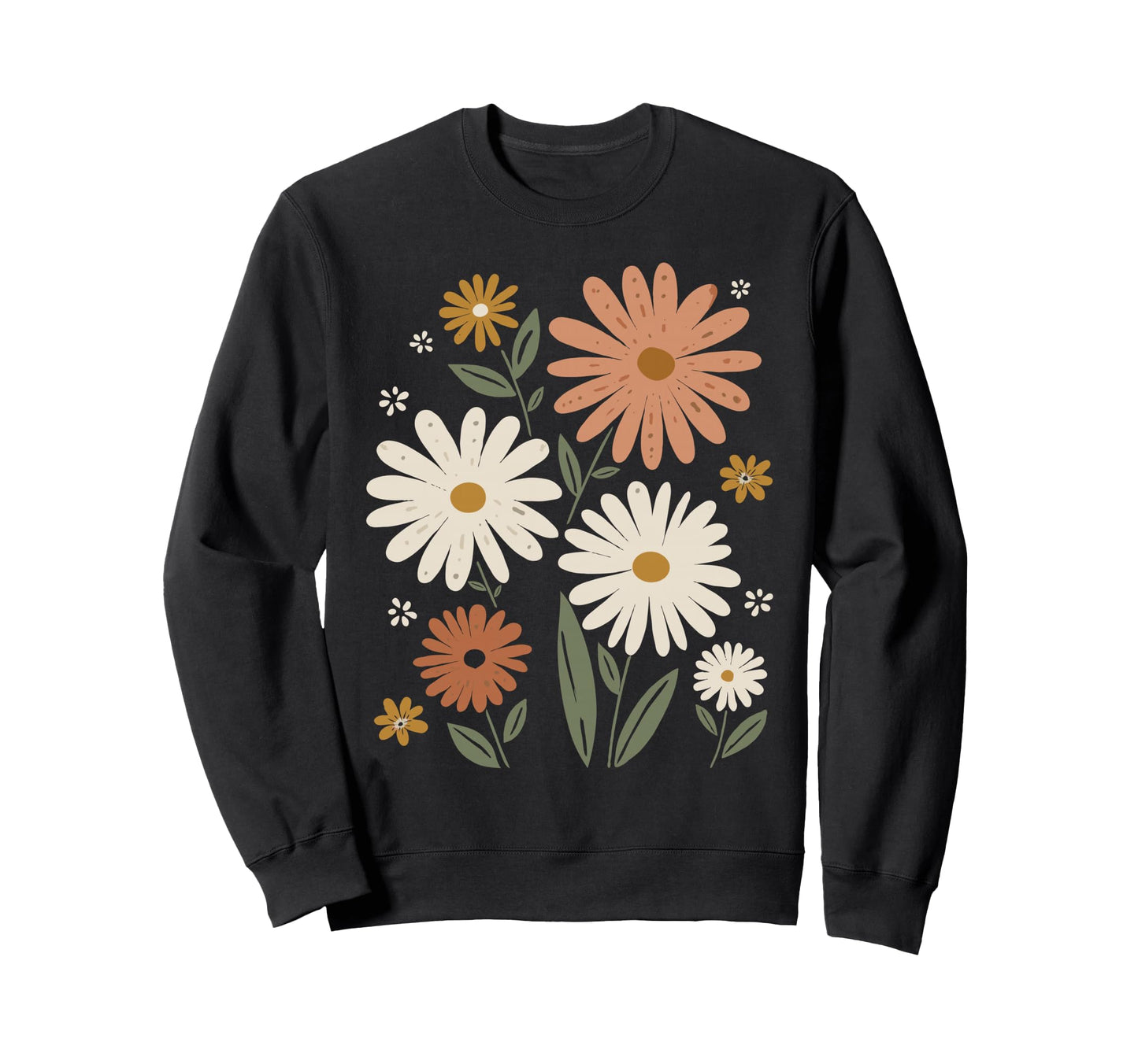 Wildflowers Flowers Pattern Summer Sweatshirt - Streetwear Style Men Women - T-Shirt, Sweatshirt, Hoodie