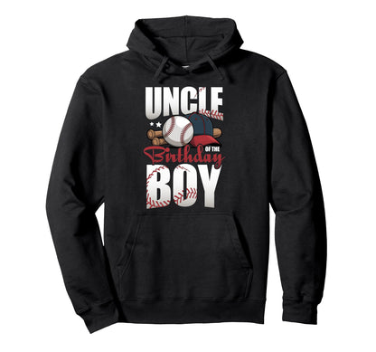 Uncle Birthday Matching Baseball Birthday Hoodie - Trendy Graphic Men Women - T-Shirt, Sweatshirt, Hoodie