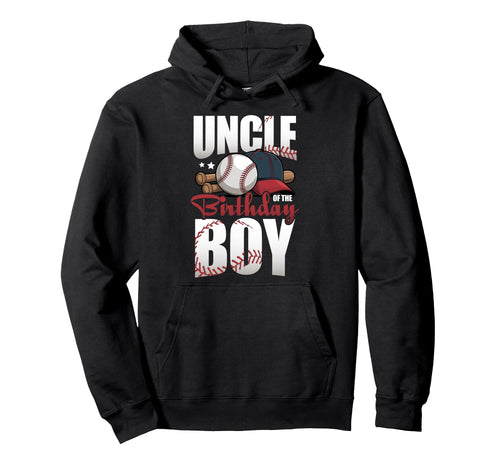 Uncle Birthday Matching Baseball Birthday Hoodie - Trendy Graphic Men Women - T-Shirt, Sweatshirt, Hoodie