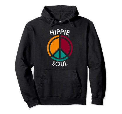 Colorful Hippie Soul Peace And Love Hoodie - Streetwear Style Men Women - T-Shirt, Sweatshirt, Hoodie