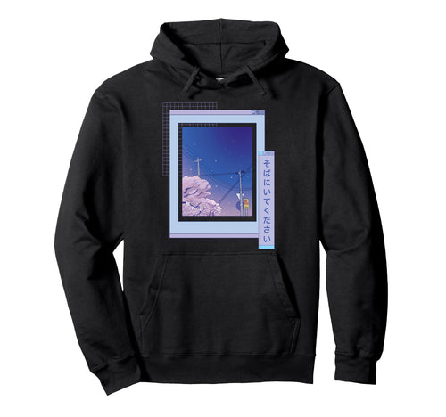 Japanese Landscape Cherry Blossom Street Hoodie - Custom Art Print Unisex - T-Shirt, Sweatshirt, Hoodie