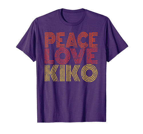 Peace Love Kiko Goats Distressed Text T-Shirt - Minimalist Print Men Women - T-Shirt, Sweatshirt, Hoodie