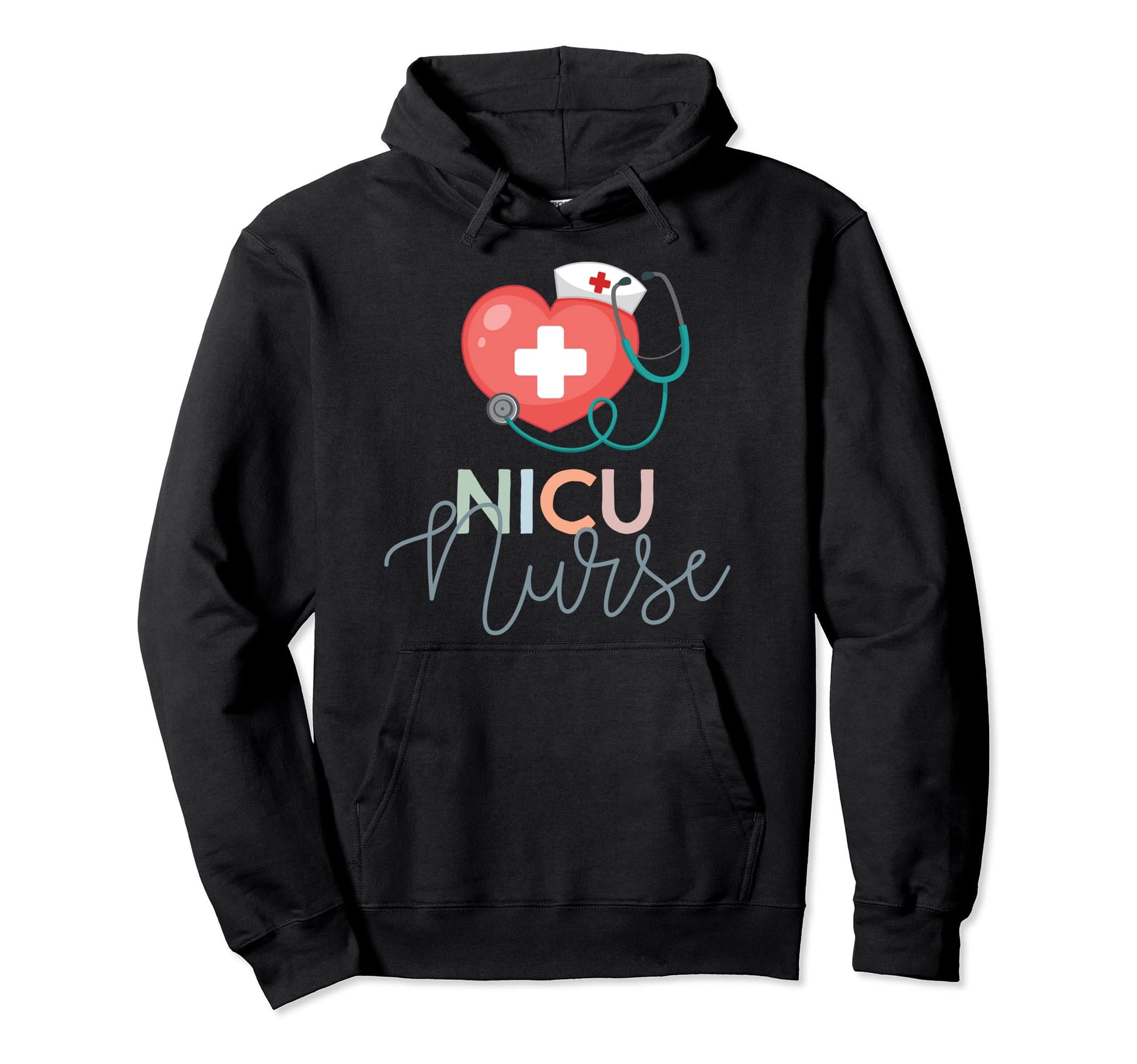 Nicu Nurse Icu Neonatal Boho Heart Tiny Hoodie - Trendy Graphic Men Women - T-Shirt, Sweatshirt, Hoodie