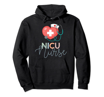 Nicu Nurse Icu Neonatal Boho Heart Tiny Hoodie - Trendy Graphic Men Women - T-Shirt, Sweatshirt, Hoodie