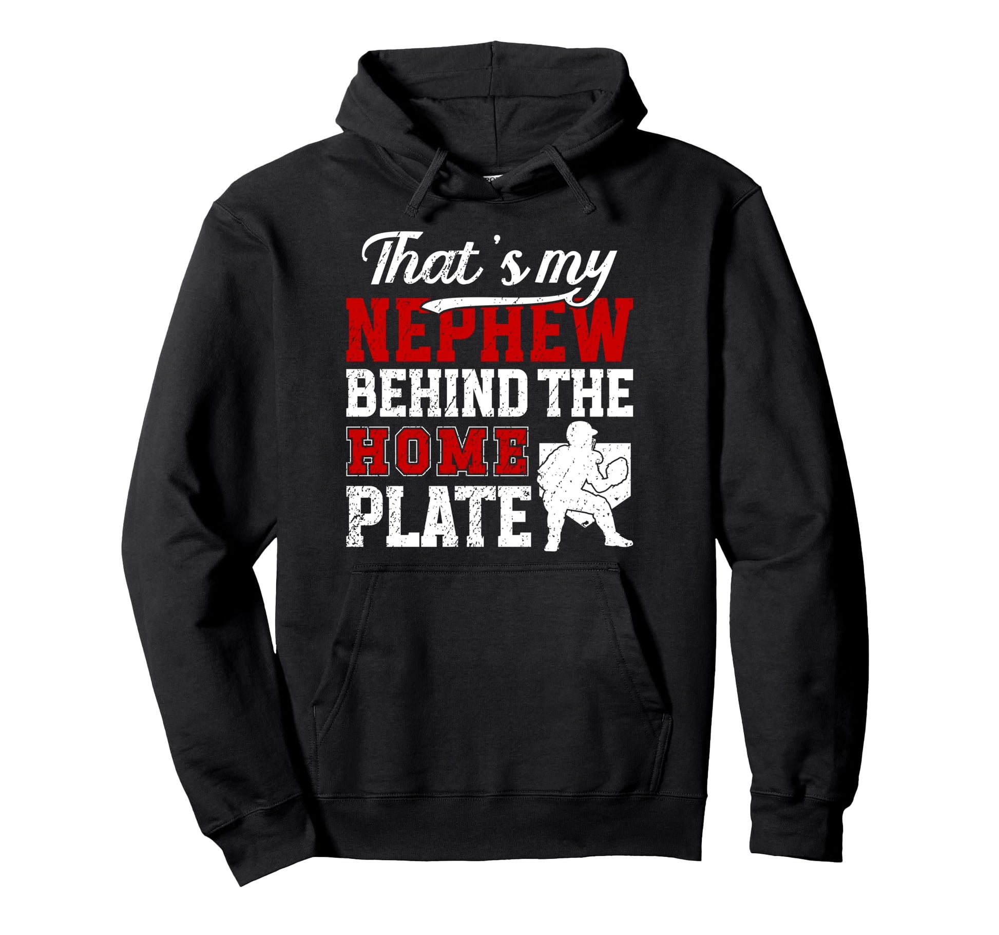 Thats My Nephew Baseball Catcher Aunt Hoodie - Unique Graphic Men Women - T-Shirt, Sweatshirt, Hoodie