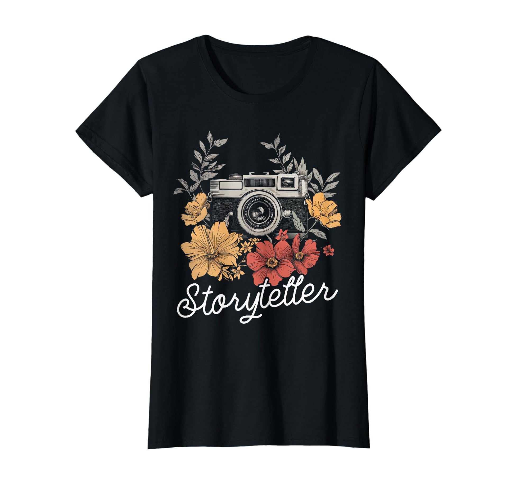 Photographer Storyteller Camera T-Shirt - Fun Novelty Design for Adults - T-Shirt, Sweatshirt, Hoodie