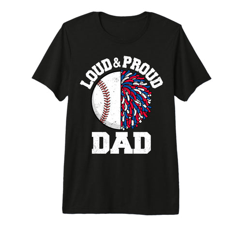 Mens Loud Proud Baseball Cheerleader T-Shirt - Custom Art Print for Adults - T-Shirt, Sweatshirt, Hoodie
