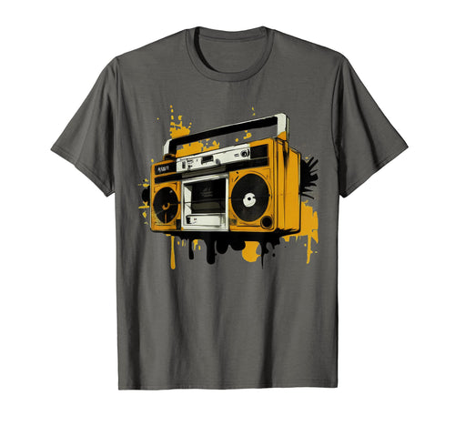 Boombox Old School Hip Hop Urban T-Shirt - Unique Graphic Men Women - T-Shirt, Sweatshirt, Hoodie