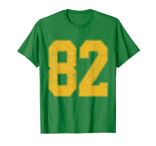 Number 82 Numbered Uniform Sports T-Shirt - Aesthetic Graphic Men Women - T-Shirt, Sweatshirt, Hoodie